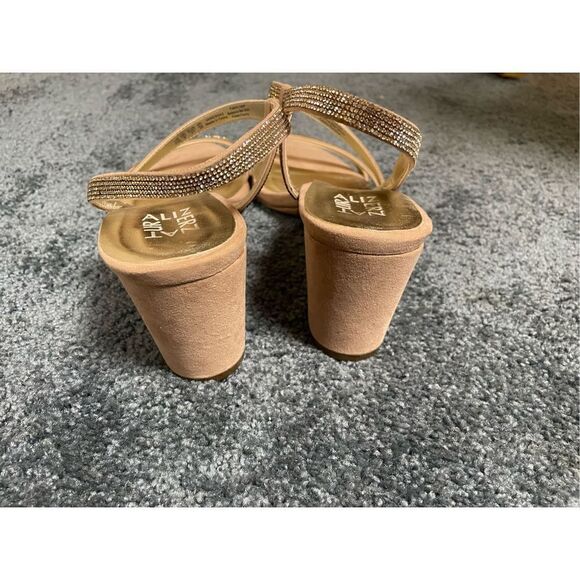 NWOT Naturalizer Women’s 11N Vanessa Open Toe Dress Sandals Heeled Blush Pink - Picture 5 of 7